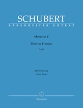 Mass in F Major-Vocal Score SATB Choral Score cover